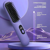 Digital WireLess Straight Hair Comb Portable Hair Straightner losn lasting endurance portable hair comb mini hair comb