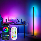 Corner Floor Lamp, Color Changing LED Floor Lamp with Music Sync