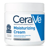 CeraVe Moisturizing Cream | 48H Body and Face Moisturizer for Dry to Very Dry Skin with Hyaluronic Acid and Ceramides | Fragrance Free | 16Oz, 454 g