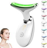 Premium Red Light Therapy Face and Neck Massager 7 in 1-7 LED Light Skin Rejuvenation & Wrinkle Removal Tool for Youthful, Radiant Skin face massager