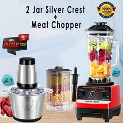 2 JAR Silver Crest Powder 4500W + Meat Chopper