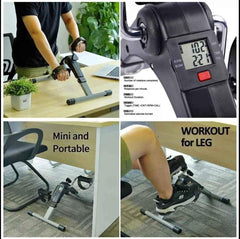 Mini Cycle Pedal Exerciser with Adjustable Resistance and Digital Display