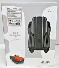 E99 PRO Drone with 4K HD Dual Camera, Obstacle Avoidance, Foldable, Height Keep, Mini.(Gray,Orange,Black)