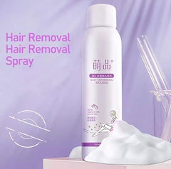 Hair Removal Spray for Silky and Smooth Skin hair removal mousse for men women | All Hair Types | Hair Removal Form Spray with smooth skin without Pain |