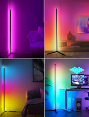 Corner Floor Lamp, Color Changing LED Floor Lamp with Music Sync