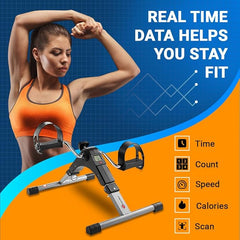 Mini Cycle Pedal Exerciser with Adjustable Resistance and Digital Display