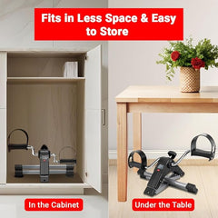 Mini Cycle Pedal Exerciser with Adjustable Resistance and Digital Display