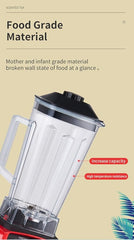 SILVER CREST Blender 2 In 1 4500W High Power Blenders For Kitchen Stainless Countertop Smoothie Blender Ideal for Smoothies Shakes