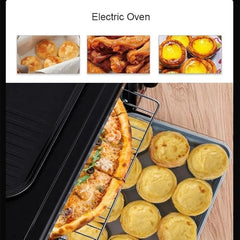 3-In-1 Breakfast Maker Center Station | Multifunctional Retro Family Electric Toaster Machine | Compact Stainless Steel Oven with Coffeemaker and Egg Griddle