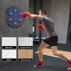Music Boxing Machine, Boxing Machine Wall Mounted Music, Smart Bluetooth Boxing Equipment with Gloves, Boxing Music Workout Machine