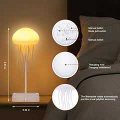 Jellyfish Night Light Touch Sound Colorful Ambiance