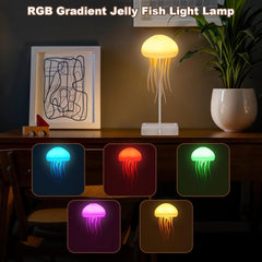Jellyfish Night Light Touch Sound Colorful Ambiance