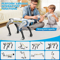 Smart Robotic Dog Toy for Kids – Voice Command & App Control – Programmable RC Robot Puppy – Dancing, Walking, LED Lights – Interactive Educational Gift