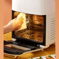 Air Fryer Oven, 15L Digital Air Fryer Oven, 8-in-1 Rotisserie and Convection Oven, with LED Touch Screen Temperature and Control for Baking, Roasting, Dehydrating,1400W with Bake Accessories