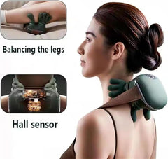 N7 3D Shiatsu Neck & Shoulder Massager with Heat and Vibration – Deep Tissue Electric Massage Pillow for Neck, Back & Shoulders