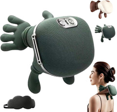 N7 3D Shiatsu Neck & Shoulder Massager with Heat and Vibration – Deep Tissue Electric Massage Pillow for Neck, Back & Shoulders