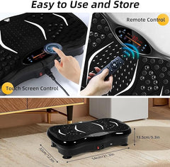 Vibration Plates, Vibration Fitness Exercise Machine for Weight Loss, Recovery & Circulation, with Bluetooth Speaker, 5 Program Modes, Home Workout, 330lbs Capacity