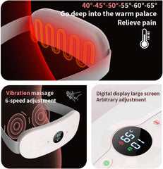 Heating Pad for Period Cramps with 6 Heat Levels & 6 Massage Modes, Period Pain Relief Machine