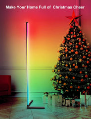 Corner Floor Lamp, Color Changing LED Floor Lamp with Music Sync