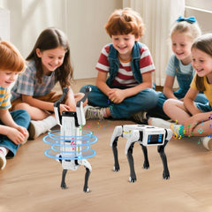 Smart Robotic Dog Toy for Kids – Voice Command & App Control – Programmable RC Robot Puppy – Dancing, Walking, LED Lights – Interactive Educational Gift