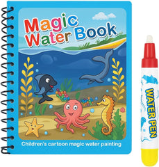 WaterWonder™ Magic Water Book – Reusable, Mess-Free Coloring (4 Books & 4 Pens)