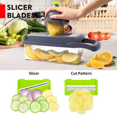 Multifunctional Vegetable Cutter 2025 Food Chopper Kitchen Gadgets Mandoline Slicer Handheld Vegetable Chopper
