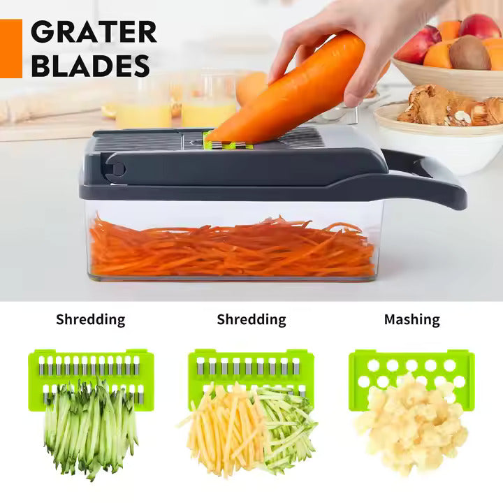 Multifunctional Vegetable Cutter 2025 Food Chopper Kitchen Gadgets Mandoline Slicer Handheld Vegetable Chopper
