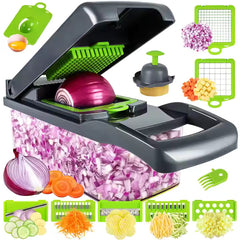 Multifunctional Vegetable Cutter 2025 Food Chopper Kitchen Gadgets Mandoline Slicer Handheld Vegetable Chopper