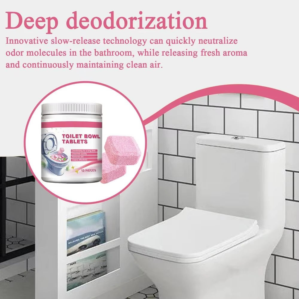 Jue-Fish™ Toilet Bowl Tablets – Effervescent Cleaner & Deodoriser