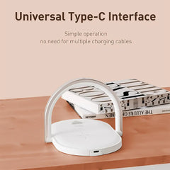 RECCI 3-in-1 Wireless Charger with Touch Atmosphere Light