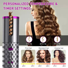 Cordless Auto Rotating Ceramic Hair Curler
