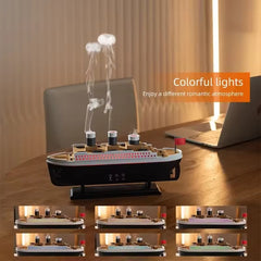Steam Ship Aromatherapy Diffuser – Cool Mist Humidifier with LED Lights