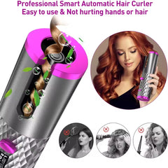 Cordless Auto Rotating Ceramic Hair Curler
