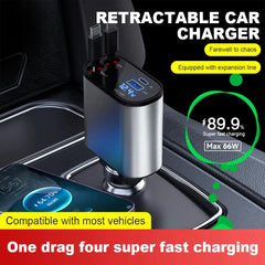 RapidVolt™ Retractable Car Fast Charger