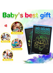 12″ Colorful LCD Writing Tablet for Kids – Erasable Electronic Drawing Pad – Portable Doodle Board – Eye-Protection Screen – Reusable Writing & Drawing Toy