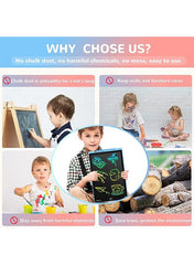 12″ Colorful LCD Writing Tablet for Kids – Erasable Electronic Drawing Pad – Portable Doodle Board – Eye-Protection Screen – Reusable Writing & Drawing Toy