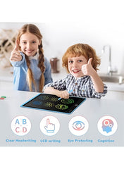 12″ Colorful LCD Writing Tablet for Kids – Erasable Electronic Drawing Pad – Portable Doodle Board – Eye-Protection Screen – Reusable Writing & Drawing Toy