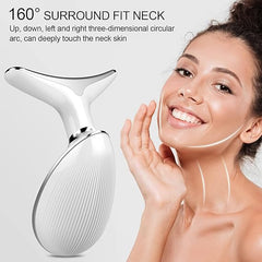 Premium Red Light Therapy Face and Neck Massager 7 in 1-7 LED Light Skin Rejuvenation & Wrinkle Removal Tool for Youthful, Radiant Skin face massager